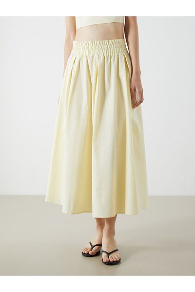 LC Waikiki Poplin Skirt with Elastic Waist