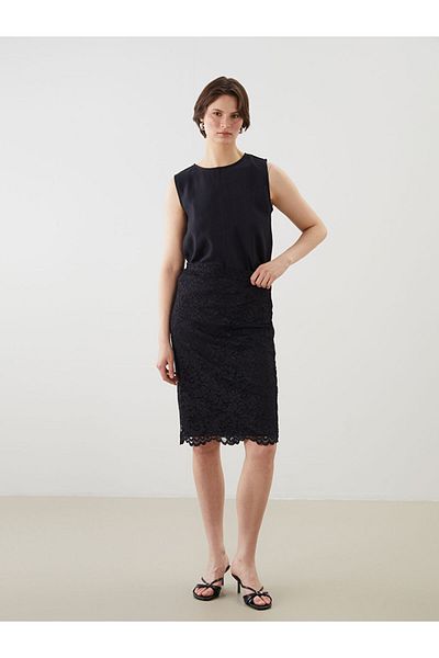 LC Waikiki Buy Zippered Lace Skirt