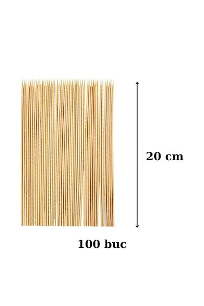 LYOBEST Wooden Skewer Sticks, 20 cm, 100 pcs/set