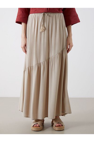 LC Waikiki Pleated Skirt with Elastic Waist