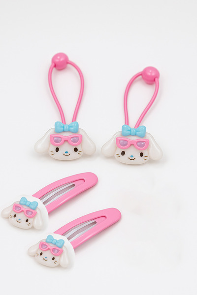 MakeWell مجموعة مشبك مطاطي ومشبك من تصميم Kuromi My Melody Hello Kitty Cinnam...