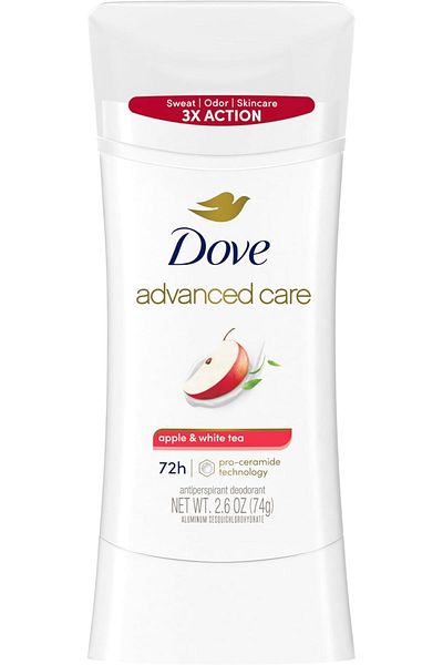 Dove Antiperspirant Deodorant Stick Advanced Care Apple & White Tea 2.6 Ounce