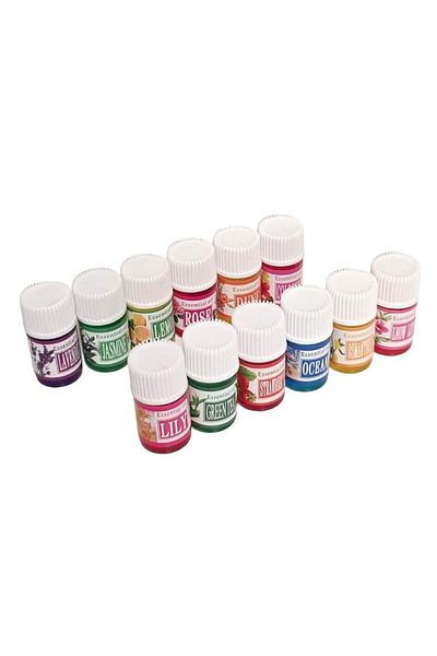 SIKS Set of 12 x 3ml SIKS Fragrance Oils for Humidifier and SPA, Various Aromas