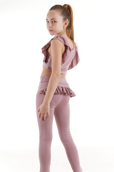 Colorinas Hilda Ruffle Leggings Tank Set