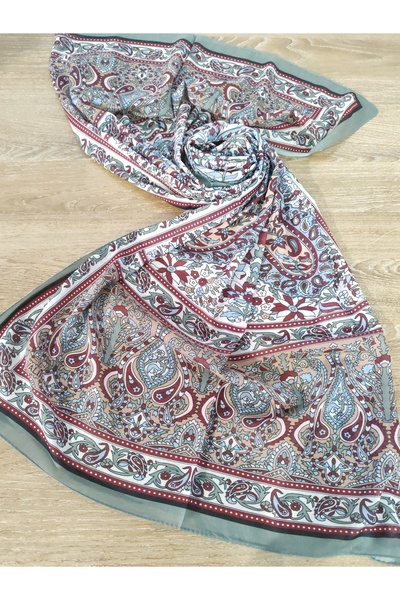 Mısırlı Etnik Desenli Pamuk Şal