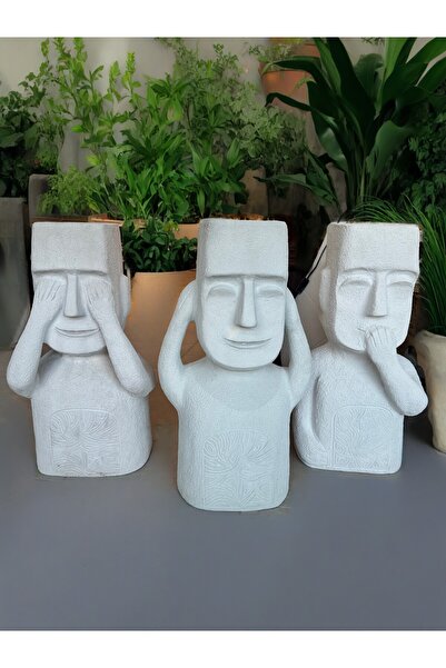 İki Cadı Tasarım Görmedim Duymadım Bilmiyorum 3'Lü Dev Boy Tasarım Polyester ...