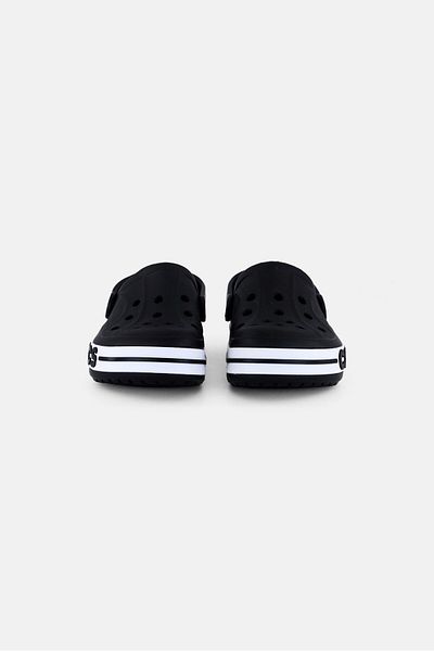 Crocs Kids Girl Slip On Casual Clogs, Black/White