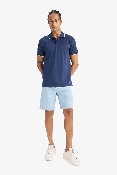 DeFacto Defactofit Slim Fit Tight Fit Polo Neck Sportsman Short Sleeve Pique Polo T-Shirt D9780Ax25Sp