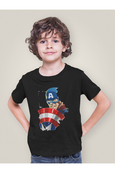 SEVBANO تي شيرت للأطفال مطبوع عليه فيلم المنتقمون للجنسين من تصميم كابتن أمري...