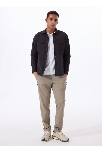 GMG FIRENZE Gmg Florence Elastic Waist Regular Leg Slim Fit Mink Men's Trousers Gu25Mss01023