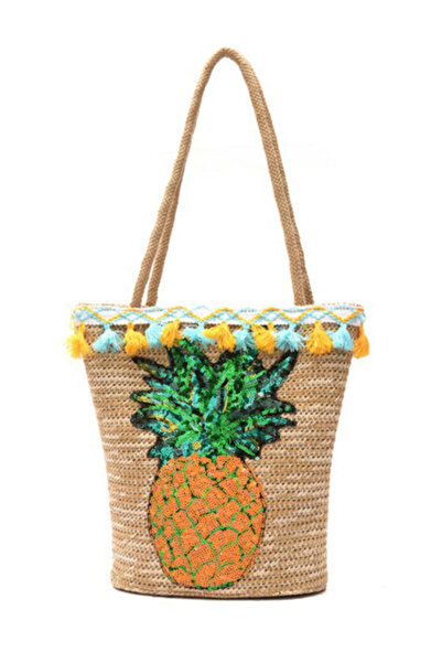 Modalula Pineapple Straw Bag