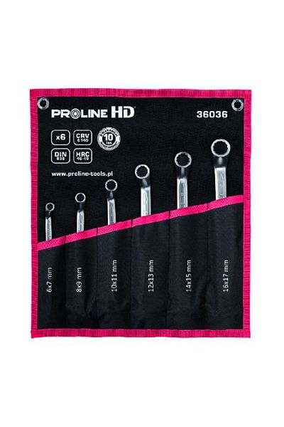PROLINE Set of Cr-Va Hd 6-22Mm Combination Wrenches - 8P.