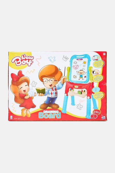 New Boy لوحة رسم مغناطيسية دوارة 360 درجة ذات سطح مزدوج الجوانب