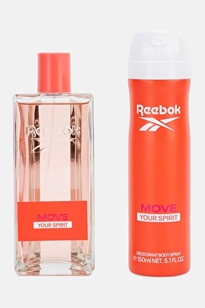 Reebok Move Your Spirit Perfume And Deodorant Spray Set, 100 ml