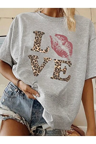 Tarzsokak Ženska mašna Sa leopard printom bela crna T-shirt Oversize kroj