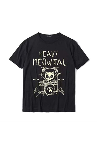 Tarzsokak Black Rocker Cat-Heavy Meowtal Unisex