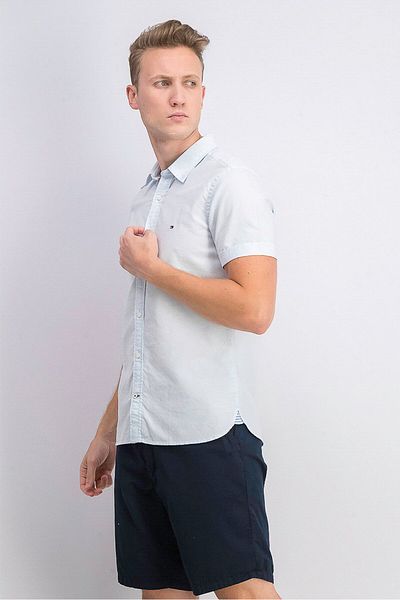 Tommy Hilfiger Men Slim Sustainable Oxford Shirt, Keepsafe Blue