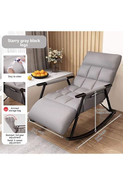 sharpdo Comfortable and Stylish Rocking Chair Perfectly Upholstered Lounge Chair