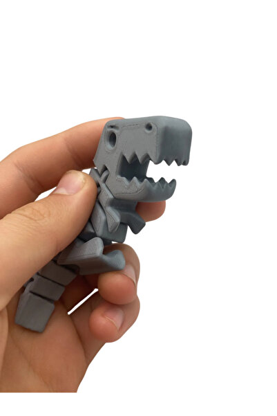 TSC Hareketli Tyrannosaurus Rex Dinazor Modeli 11 Cm Ufak boy Sİyah Renk PLA ...