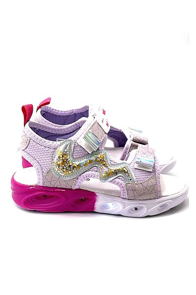 Vicco 332.F25Y.179 Legendy Lighted Phylon Girl's Sandals Lilac