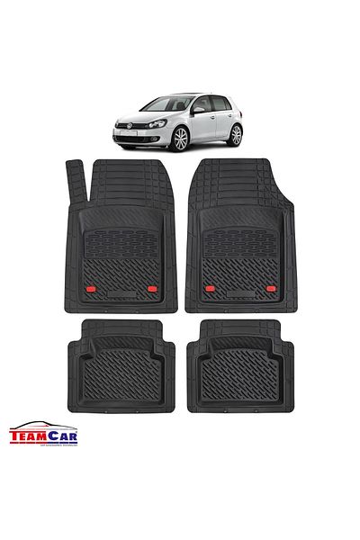 TEAMCAR ® Car Mats Tray Type Compatible With Volkswagen Golf Mk6 Hatchback 5-door (2008–2013)