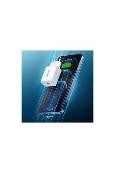CHOETECH Charger Mains Fast Charge Usb-c Pd 20w Eu, White