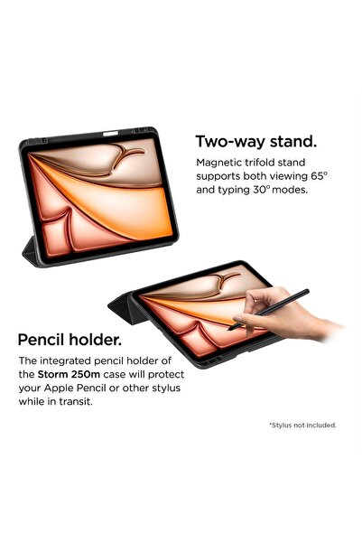 EIGER Husa Storm 250m Stylus iPad Air 11 (2024) Black