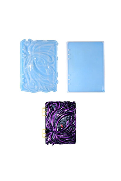 Eminonutoptanci Epoksi Silikon Kalıp Defter Kapağı Ön Arkalı Ve Bağlayıcı Metal
