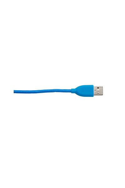 Boompods Cablu Microusb & Lightning Mfi Duo Blue (1M, IMPLETITURA TEXTILA)