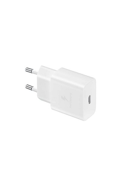 Samsung Charger Type-c Plug Original White (15W, WITHOUT CABLE)