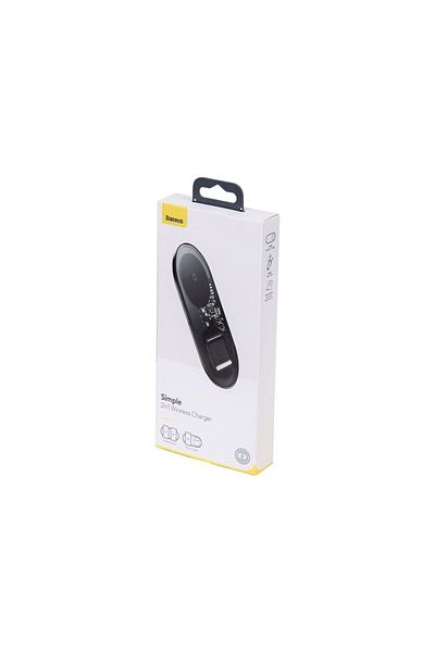 Baseus Simple 2 in 1 Wireless Charger Transparent Black