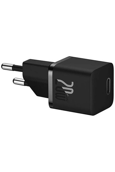 Baseus GaN5 Mini Fast Charger, USB-C, 20W, Black