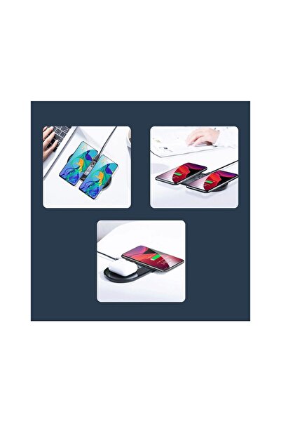 Baseus Incarcator Wireless Simple 2 in 1 Transparent Black