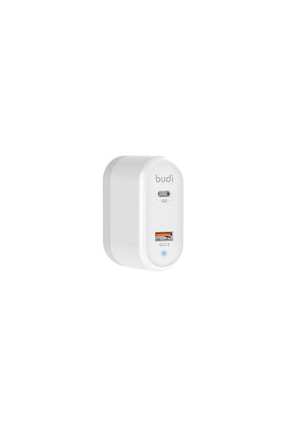 Budi Incarcator Priza Fast Charge White (18W, QC 3.0, 1xType-c)