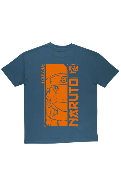 By Caspita Fashion Lenithra Naruto Anime Back Printed Unisex Oversize Smoked T-Shirt