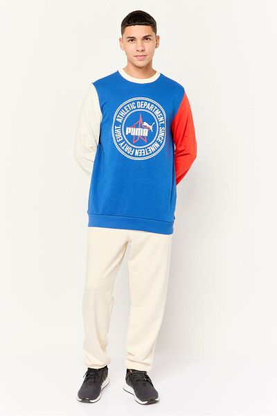 Puma Men Regular Fit Long Sleeve Outdoor Sweatshirt, Multicolor