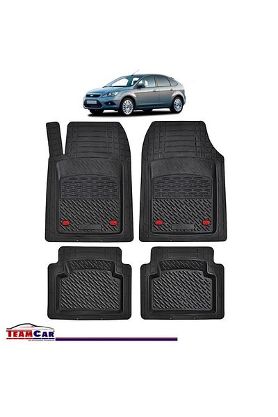 TEAMCAR ® Car Mats Tray Type Compatible With Ford Focus 2 Hatchback 5 Doors (2004–2011)