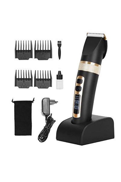 Sofia Concept ® Aparat de tuns profesional pentru barbă și păr, USB, 3 viteze, negru-auriu