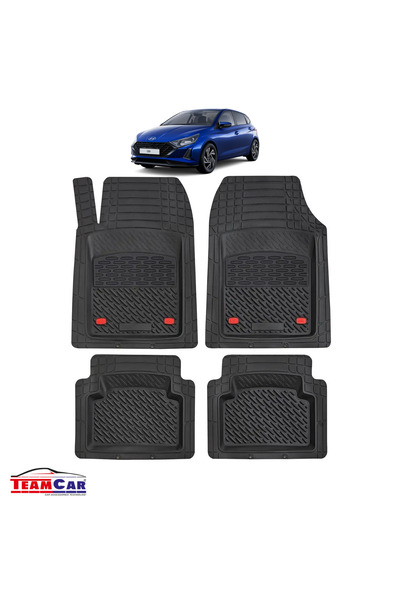 TEAMCAR Πατάκια Αυτοκινήτου Hyundai i20 III (2020-2024) - Δίσκος Τύπου Λάστιχου