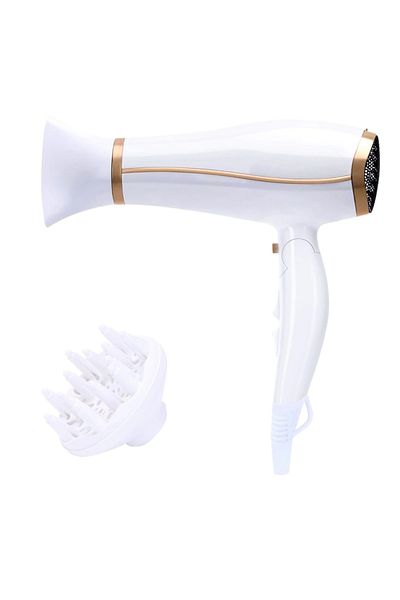 Sofia Concept Uscator de par Luna, 2200 W, Difuzor, Concentrator, 2 Viteze, 3 Niveluri de temperatura, Alb/Gold