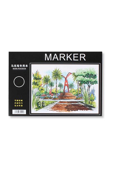 Keep Smiling Marker Pad A3 120 g 40 coli Caiet pentru pixuri acrilice Posca Copic Marker