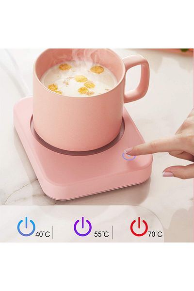 COOYA Adjustable Coffee Warmer, Automatic Shut-off, Splash-proof Heating Plate, Easy-to-Clean