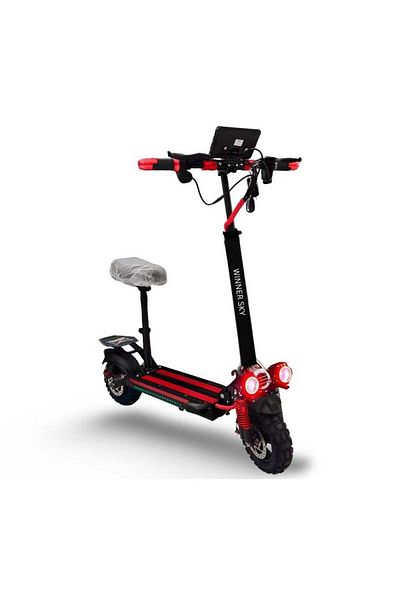 Winner sky K2 Electric Scooter 2000W Motor 48V Battery 15 Amp Red