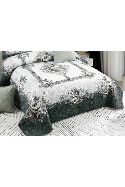 CHIRASO CHIRASO Duvet Cover Set, VELVET, 5 pieces, Duvet Cover 230x250 cm, Abstract print, dark white-gray