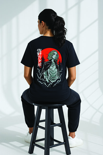 By Caspita Fashion Μαύρο μπλουζάκι Lenithra Tokyo Revengers Mikey Anime με στ...