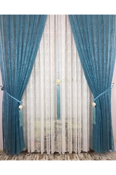 Store Renkli Tülfon perde aksesuarları dahildir.