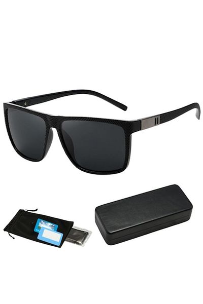 Hipolar Ochelari de Soare Polarizati, Clasa 3, Lentila Neagra HD35, UV400, cu Carcasa Antisoc