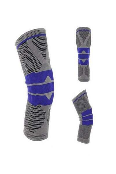 HALAMODO Adjustable Fitness Elastic Knee Support Brace Kneepad Patella Hole Sports Kneepad Safety Strap