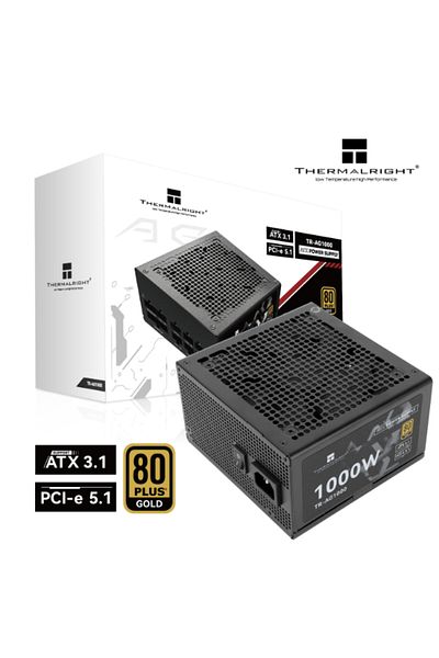 ThermalRight وحدة إمداد الطاقة TR-AG 1000 Gold 80+ المعيارية، ATX 3.1 - أسود