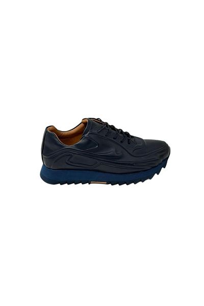 CLASS WOOD 3003 Classic Stylish Leather Shoes Navy Blue